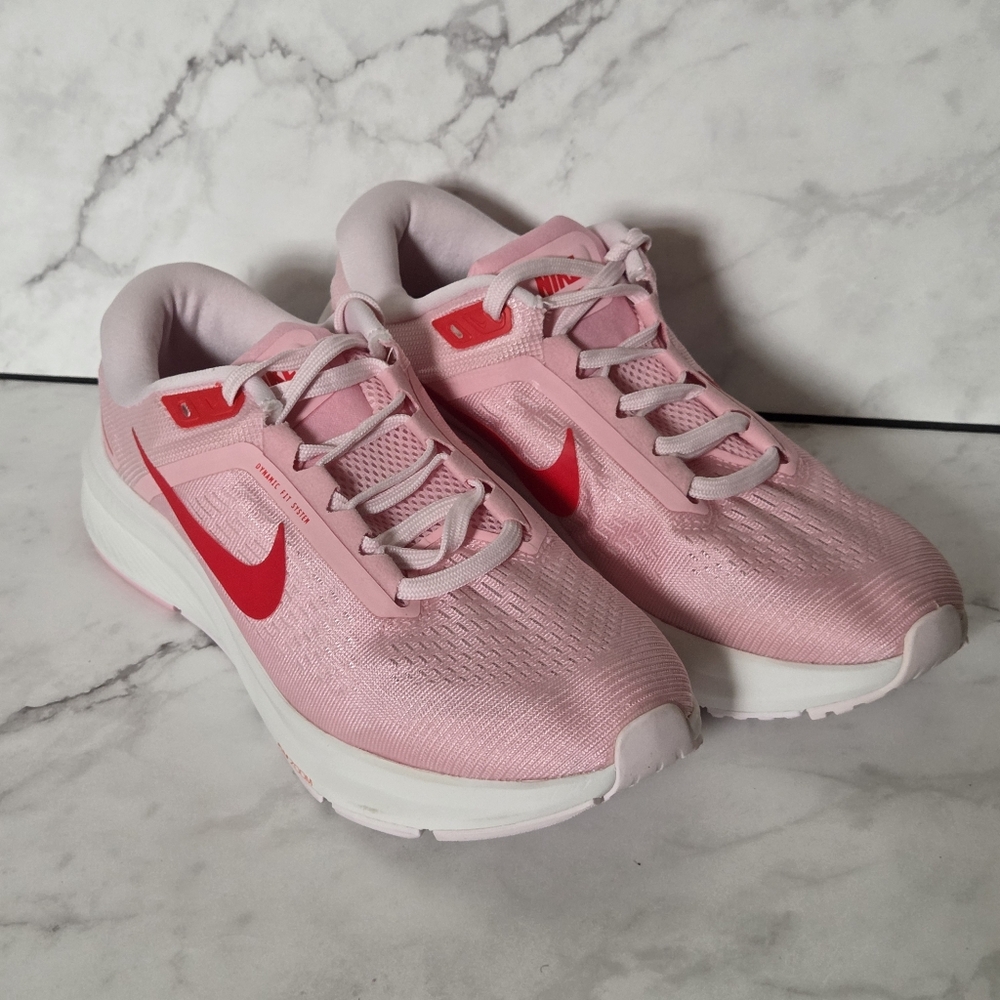 Nike Air Zoom Structure 24 Medium Soft Pink Womens Sneakers Shoes Size 7.5 - Picture 2 of 9